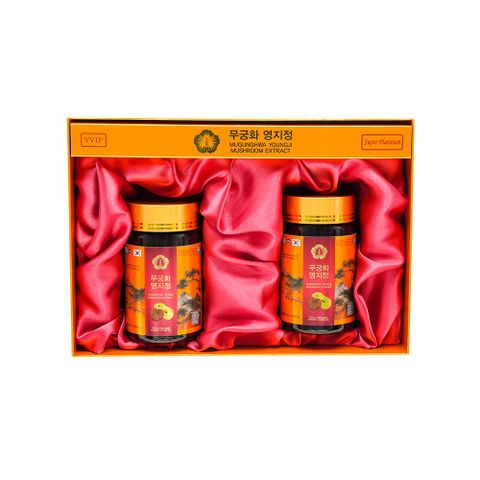 Cao Linh Chi Mugunghwa Premium - Hộp 2 Lọ 250g, Thanh Lọc Cơ Thể, Hỗ Trợ Giải Độc Gan, Ngăn Ngừa Khối U, Dinh Dưỡng Cao