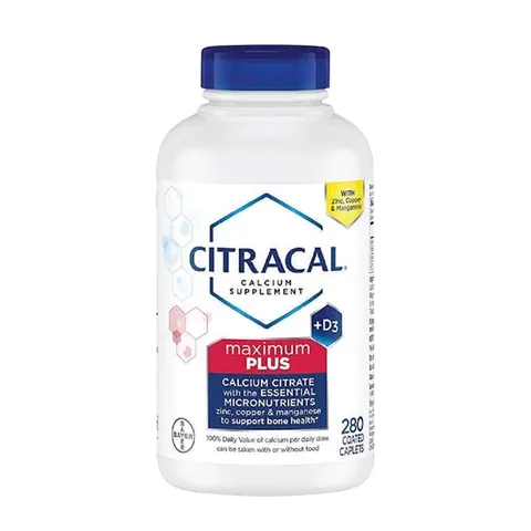 Viên uống bổ sung Canxi Citracal Maximum Calcium Citrate +D3, 280 viên