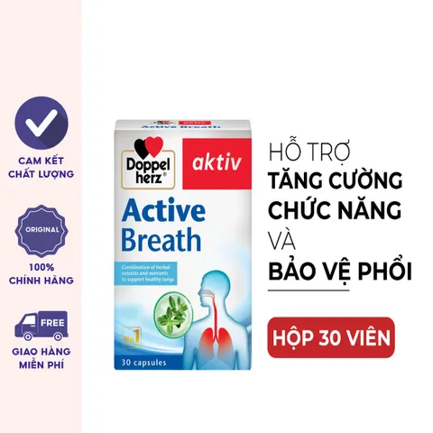 Viên uống bổ phổi Active Breath tăng cường chức năng phổi hộp 30 viên