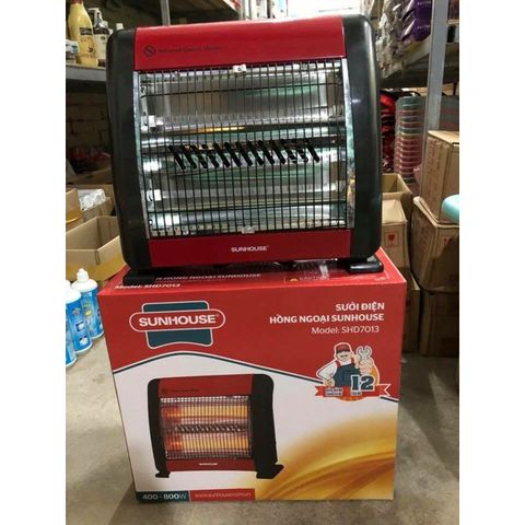 Đèn Sưởi Hồng Ngoại Sunhouse SHD7013 - Quạt Sưởi Ấm 2 Bóng, Tiết Kiệm Điện, An Toàn Cho Gia Đình Mùa Đông