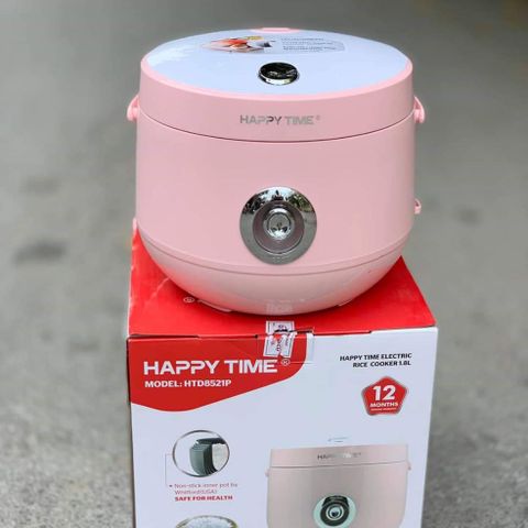 Nồi Cơm Điện Nắp Gài Sunhouse Happy Time HTD8521P 1.8L - Chất Liệu Chống Dính Whitford, Thiết Kế Hiện Đại, Dễ Sử Dụng, An Toàn Cho Sức Khỏe