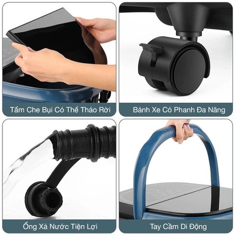 Bồn Ngâm Chân OKACHI JP-300 Cao Cấp - Thiết Bị Massage Tự Động Với 7 Con Lăn, Nóng Nước 35-48°C, Giải Độc, Thư Giãn Tốt Nhất Việt Nam