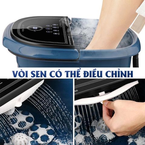 Bồn Ngâm Chân OKACHI JP-300 Cao Cấp - Thiết Bị Massage Tự Động Với 7 Con Lăn, Nóng Nước 35-48°C, Giải Độc, Thư Giãn Tốt Nhất Việt Nam