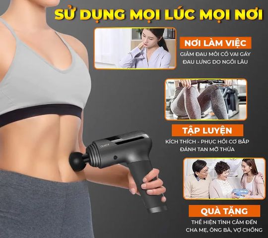 Súng massage toàn thân Okachi Luxury JP-i5 Pro