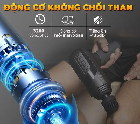 Súng massage toàn thân Okachi Luxury JP-i5 Pro
