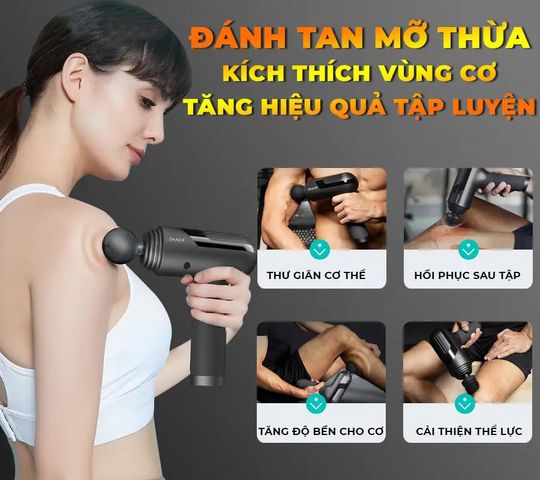 Súng massage toàn thân Okachi Luxury JP-i5 Pro
