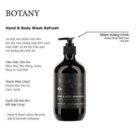 Sữa tắm tươi mát cho tay và cơ thể - Hand And Body Wash Refresh