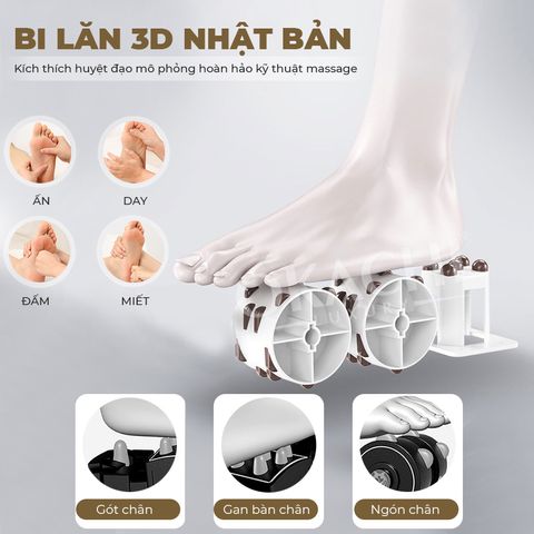 Máy massage chân Nhật Bản OKACHI JP-820 (4 motor)