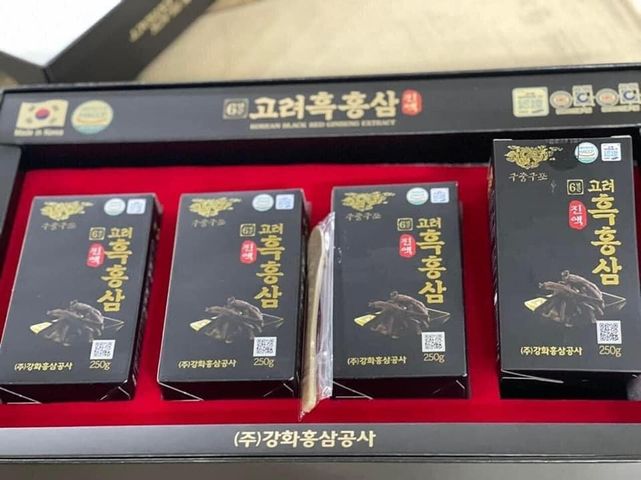Cao hắc sâm Kanghwa Hàn Quốc set 4 lọ x 250g