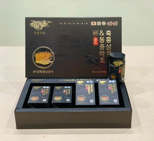 Cao hắc sâm đông trùng hạ thảo Kanghwa Hàn Quốc set 2 lọ và 4 lọ