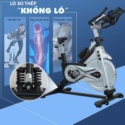 Xe đạp tại nhà OKACHI LUXURY JP-590A Với Lò Xo Thép Khổng Lồ
