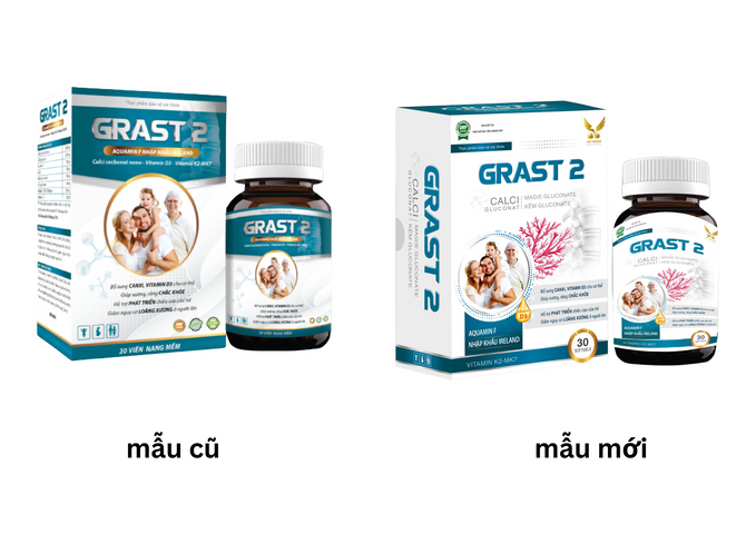 Viên Uống Bổ Sung Calci  D3 Magnesium K2 GRAST 2
