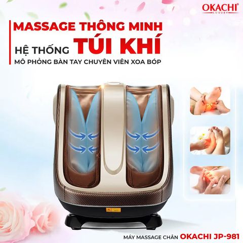 Máy Massage Chân Chuyên Sâu 4D Okachi JP-981 (Cao cấp)