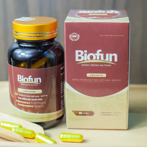 Viên Nang Đông Trùng Hạ Thảo BIOFUN 30 Viên - Hỗ Trợ Sức Khỏe, Tăng Cường Đề Kháng, Tiện Lợi, Dễ Dùng
