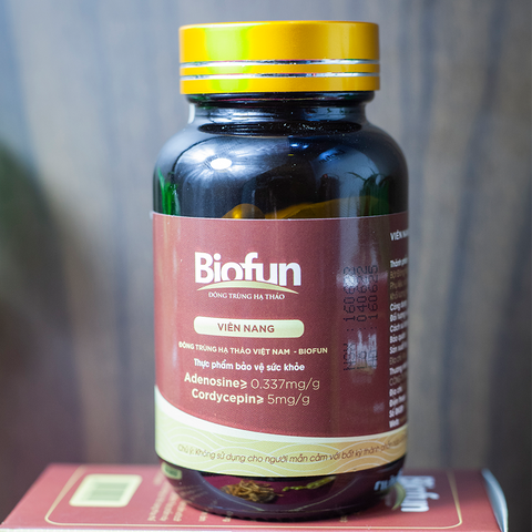 Viên Nang Đông Trùng Hạ Thảo BIOFUN 30 Viên - Hỗ Trợ Sức Khỏe, Tăng Cường Đề Kháng, Tiện Lợi, Dễ Dùng