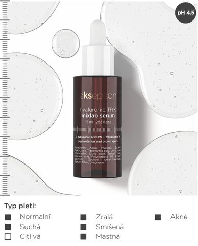 Serum Dưỡng Ẩm Ekseption Hyaluronic TRX 70ml - Giúp Làm Sáng Da, Ngăn Ngừa Nám và Tàn Nhang, Cấp Ẩm Hiệu Quả