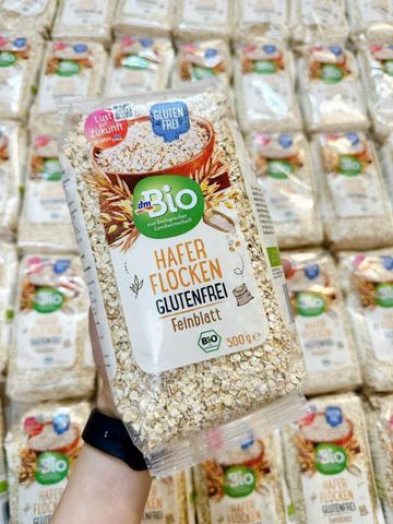 Yến mạch hữu cơ hạt vỡ ăn liền Bio Hafer Flocken nội địa Đức