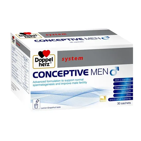 Doppelherz Conceptive Men hỗ trợ cải thiện chất lượng tinh trùng