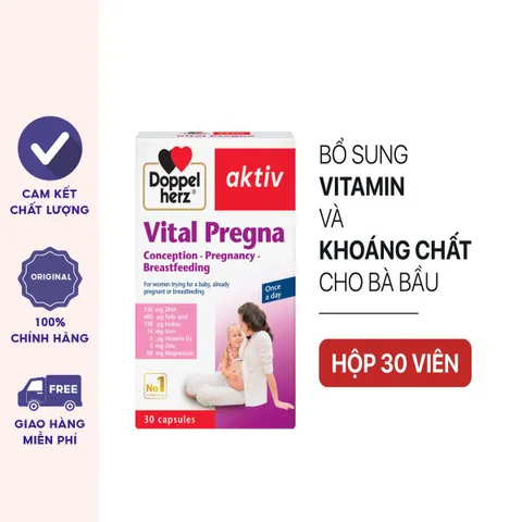 Viên uống Vitamin khoáng chất cho bà bầu Aktiv Vital Pregna hộp 30v