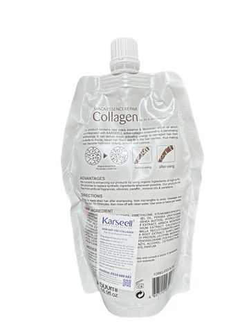 Kem Ủ Tóc Karseell Collagen Maca Power 500ml - Dưỡng Ẩm & Phục Hồi Tóc Hư Tổn, Đặc Biệt Cho Tóc Uốn, Nhuộm, Khô Xơ