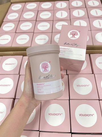 Kem Ủ Tóc Hương Nước Hoa Biotin Collagen Essence Pink Voudioty 500ml - Phục hồi Tóc Hư Tổn, Mềm Mượt, Siêu Thơm