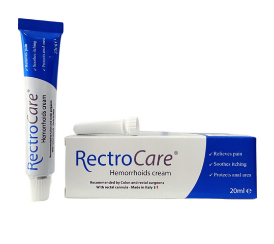 Kem Bôi Trĩ RectroCare 20ml - Giảm Đau Rát, Chảy Máu và Ngứa Hiệu Quả - Sản Phẩm Chăm Sóc Sức Khỏe Hậu Môn Italy