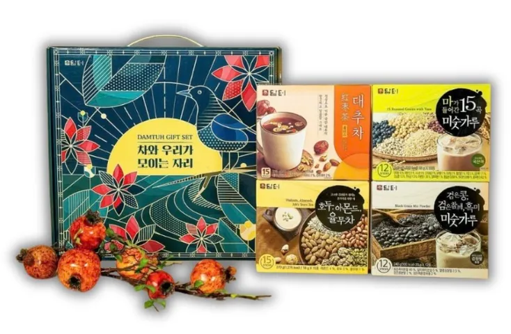 Bộ quà tặng ngũ cốc và trà Dumtuh Gift Set Hàn Quốc