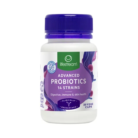 Viên uống bổ sung men vi sinh Advanced Probiotics Lifestream 30 viên
