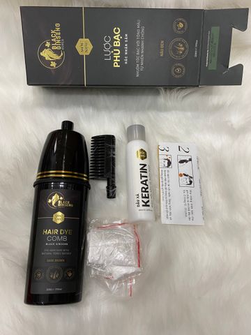 Dầu Gội Phủ Bạc Hắc Nhân Sâm Mộc Nhu 300ml - Nhuộm Tóc Bạc Tự Nhiên, Chống Dị Ứng, Dưỡng Tóc Khỏe Mạnh