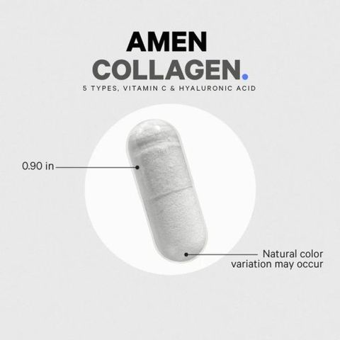 Viên uống collagen Codeage Amen + C + HA 90 viên