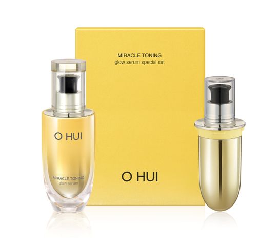 Set tinh chất dưỡng sáng căng mướt da Ohui Miracle Toning Glow Serum