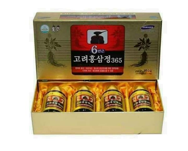 Cao Hồng Sâm 365 Hàn Quốc - Set 2 và 4 Lọ Tăng Cường Sức Khỏe, Hỗ Trợ Giấc Ngủ và Giảm Căng Thẳng