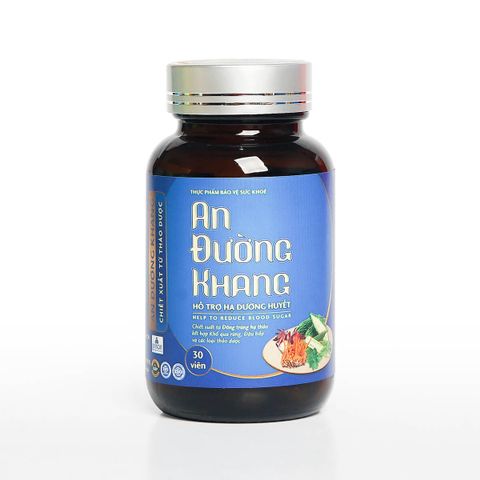 Viên Uống Hỗ Trợ Đường Huyết An Đường Khang - Hộp 60 Viên Unison, Ổn Định Đường Huyết, Giảm Nguy Cơ Biến Chứng Tiểu Đường