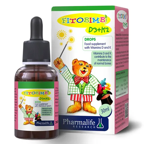 Vitamin D3+K2 Fitobimbi (0m+) 30ml Drops