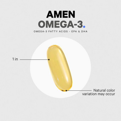 Viên Dầu Cá Codeage Amen Omega-3 1500mg - Hỗ Trợ Sức Khỏe Tim Mạch, Phát Triển Não Bộ, Không GMO, Dành Cho Phụ Nữ Mang Thai