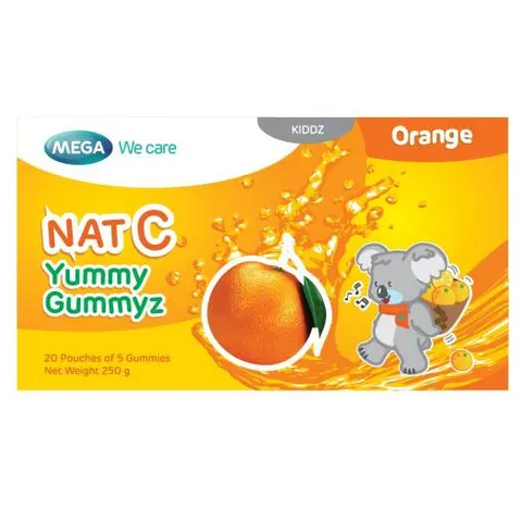 Kẹo dẻo Nat C Yummy Gummyz Mega (H/20g/5v)