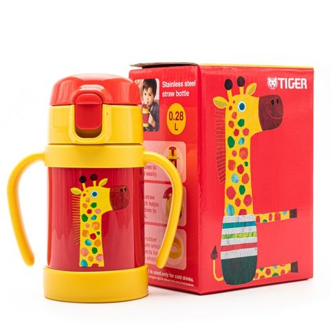 Bình giữ nhiệt Tiger MCK-A280 cho bé 280ml - Thiết kế nắp bật tiện lợi với hình ảnh nhân vật Colobockle dễ thương