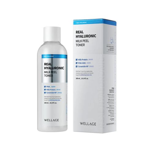Nước Hoa Hồng Cấp Ẩm Real Hyaluronic 100 Wellage 200ml - Toner Dưỡng Ẩm Sâu, Làm Dịu Da Kích Ứng, Giúp Da Căng Mịn Rạng Rỡ