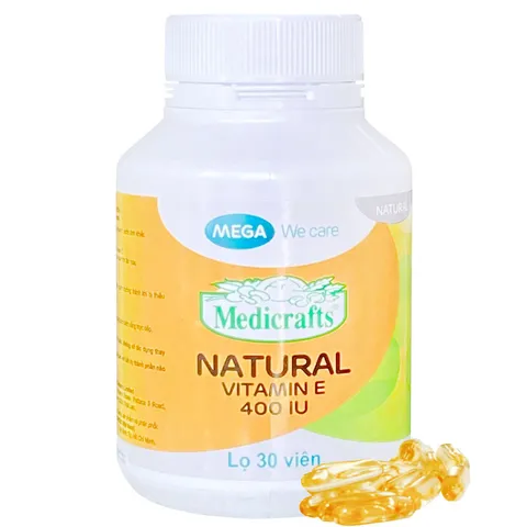 Medicrafts Natural Vitamin E 400iu Mega (C/30v)