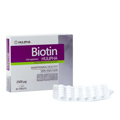 Viên uống Biotin Hulipha 2500 hộp 60 viên