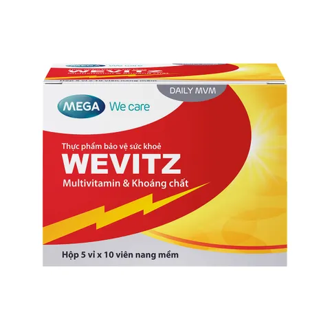 Viên uống bổ sung Vitamin và Khoáng chất Wevitz Mega (H/50v)