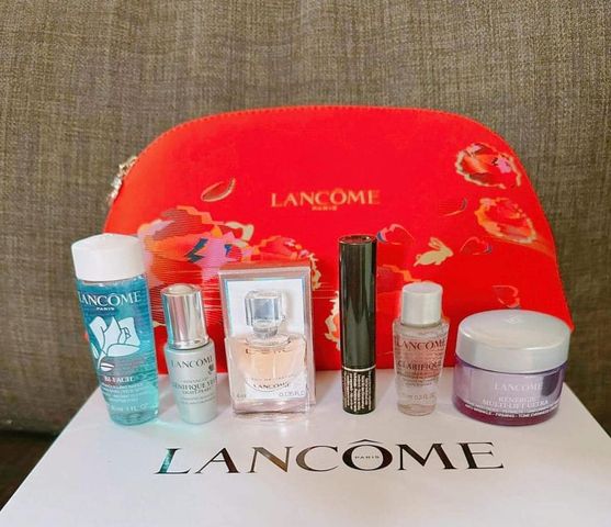 Set quà tặng nước hoa và mỹ phẩm Lancome 7 món mini