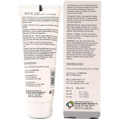 Kem Fixderma Strallium Stretch Mark Cream 75g - Hỗ trợ giảm rạn da cho bà bầu, làm mềm da, cải thiện độ đàn hồi hiệu quả.