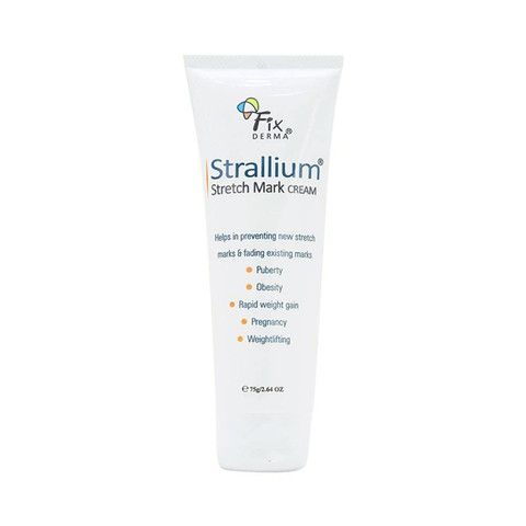 Kem Fixderma Strallium Stretch Mark Cream 75g - Hỗ trợ giảm rạn da cho bà bầu, làm mềm da, cải thiện độ đàn hồi hiệu quả.