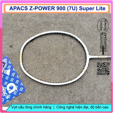 Vợt cầu lông Apacs Z-Power 900 RP+ Super Lite (7U) - Vợt siêu nhẹ 75g, thân dẻo, nặng đầu, thích hợp cho cả nam nữ, dễ chơi, chất lượng cao