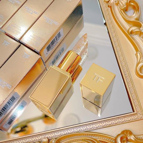 Son Dưỡng Tom Ford 24K Gold Z09 Soleil Lip Blush - Màu Hồng Phấn Sang Trọng, Cung Cấp Độ Ẩm, Dưỡng Môi Mềm Mượt