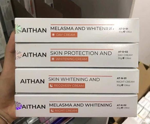 Bộ kem trị nám và trắng da AIThan 30g x 4 tuýp - Giải pháp làm sạch nám hiệu quả cho làn da sáng mịn tự nhiên