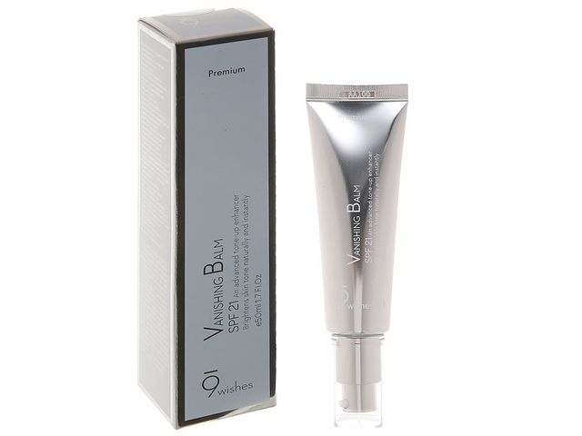 Kem Dưỡng Nâng Tone Da 9WISHES Vanishing Balm Premium SPF21 - Trắng Da Tự Nhiên, Dưỡng Ẩm, Giảm Nếp Nhăn, Chất Chống Oxy Hóa 50ml