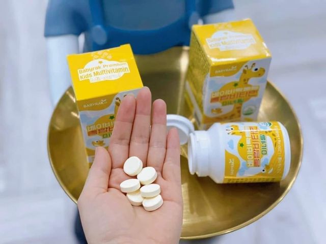 Kẹo vitamin tổng hợp hươu cao cổ cho bé Babyrak nội địa Hàn