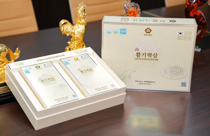 Viên Thiên Sâm Trứng Cá Tầm Hwalgiryeoksam - 180 Viên Bổ Sung Dinh Dưỡng Hàn Quốc, Tăng Cường Sức Khỏe Tự Nhiên, Chất Lượng Cao